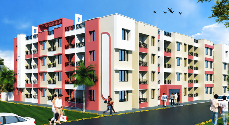 Affordable housing apartment complex by Arzoo Swabhiman Nagrik Samiti